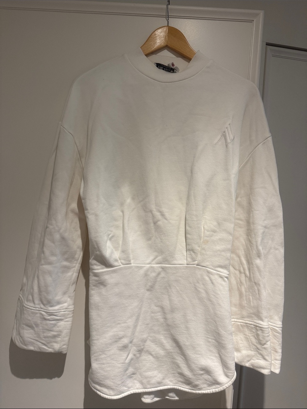 The Attico Cream Crewneck Sweatshirt